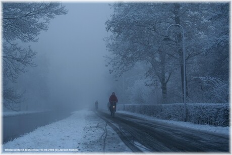 Winterochtend Zoetermeer maart 2006.