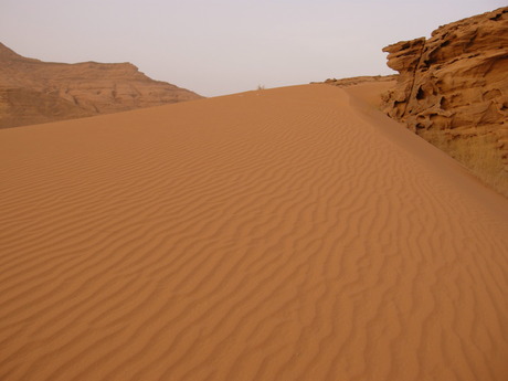 Woestijn Wadi Rum, Jordanie