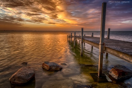 Jetty at sunset