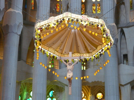 Christusfiguur in de Sagrada Familia