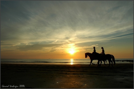 Riding on the Beach