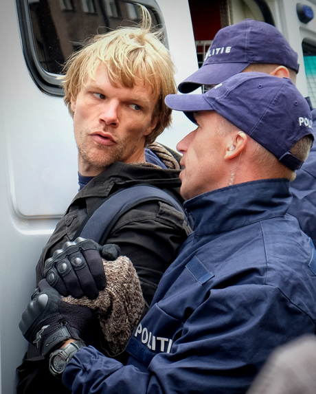 Arrestant Pro-Gaza demo juli 2014