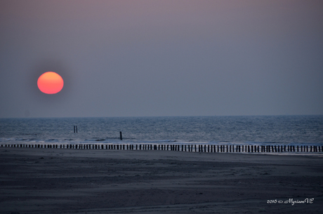 Rare zonsondergang