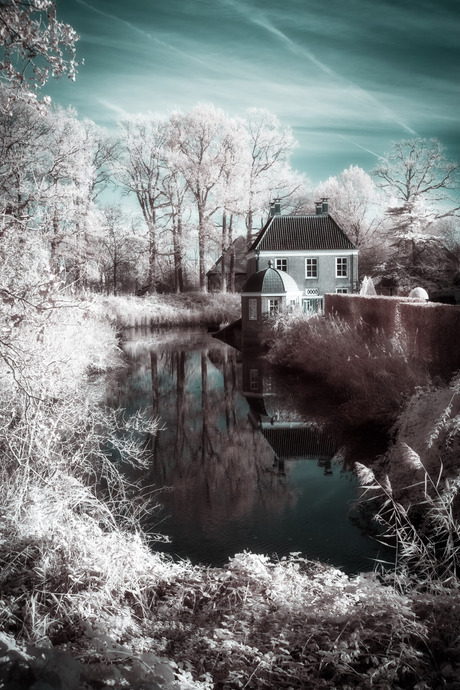 Huis Appeltern in de winter