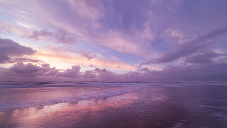 Texel - Sunset in stormy weather