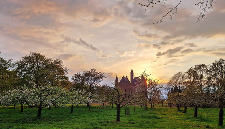 Zonsondergang Kasteel Doornenburg