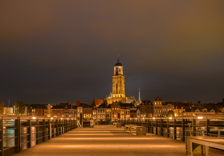 Deventer skyline by night