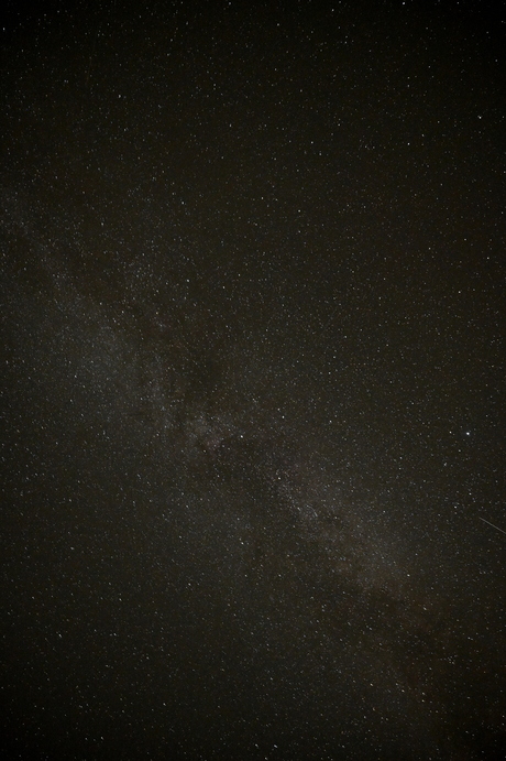 onbewolkte sterrenlucht + melkweg in het Dark Sky park Lauwersoog 