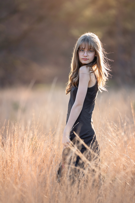 In het gras