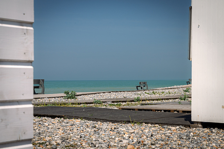 verlaten strand