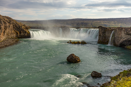 Midzomernacht over de Godafoss 