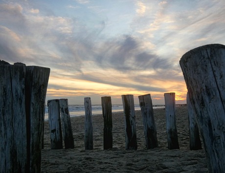 Stormpalen van Zoutelande