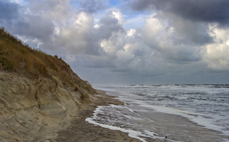 Hoog water - Vlieland 2004