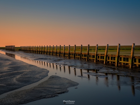 Weerspiegeling bij Laagwater.