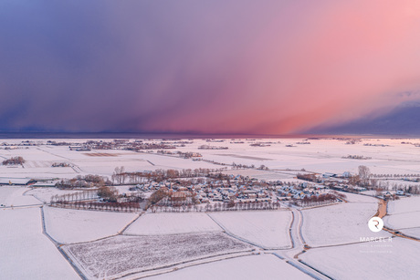 nieuwe sneeuwolken in aankomst