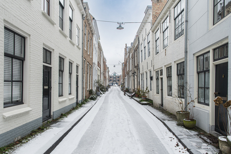Oude straat in Middelburg
