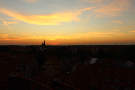 Quedlinburg ontvangt de zon