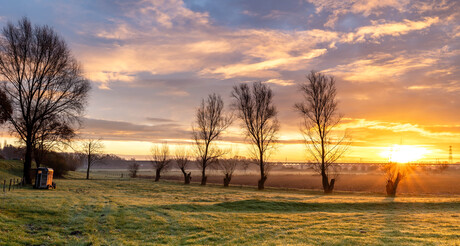 ochtendwandeling in de uiterwaarden