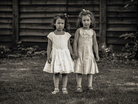 Portret van twee meisjes