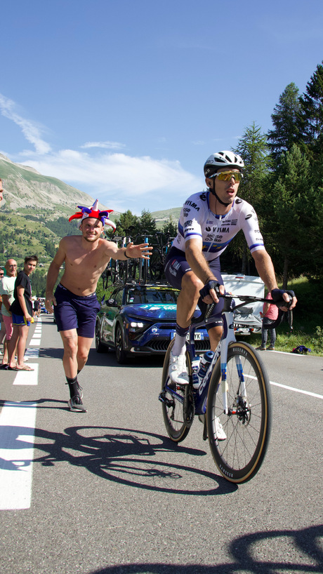 Fan  bij Tour de France  2024 