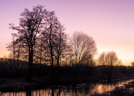 Zonsondergang in Vejle