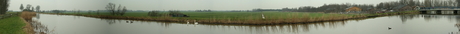 Panorama van de Zoeterwoudse Polder