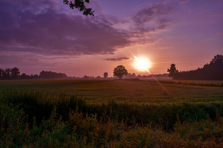 Zonsopkomst om de hoek