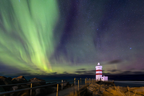 Aurora over Lighthouse