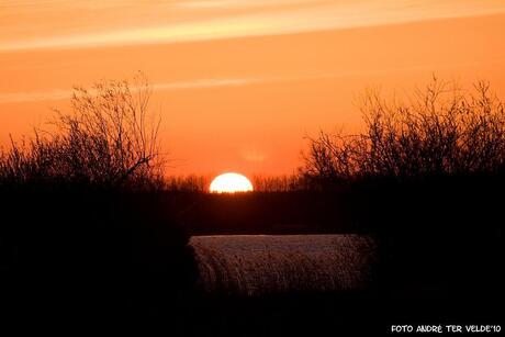 Zonsondergang (aswolk)