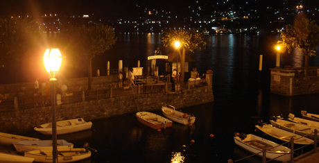 lake como by night