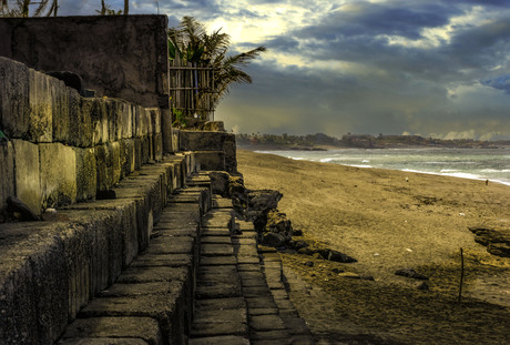 Strandwandeling op Bali 