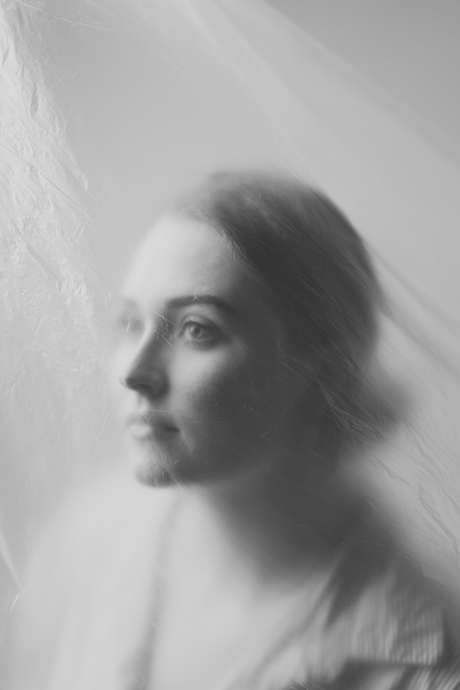 Plastic-portret zwartwit