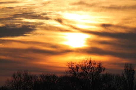 zonsondergang de Wiel Schagen