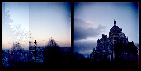 la Basilique du Sacré-Cœur de Montmartre holga