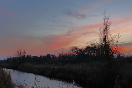 Zonsondergang in Broekpolder