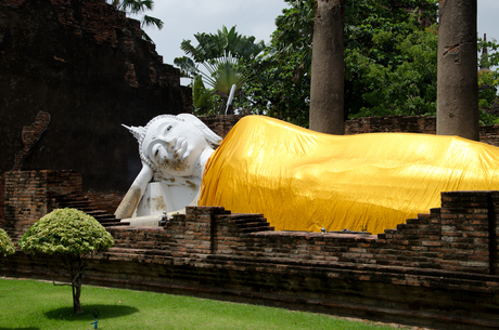 Liggende boeddha in Ayutthay, Thailand