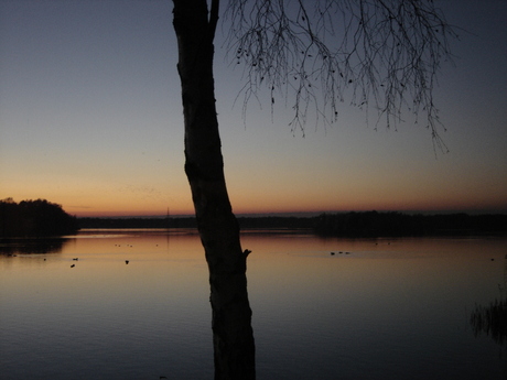 uitzicht bij zonsondergang