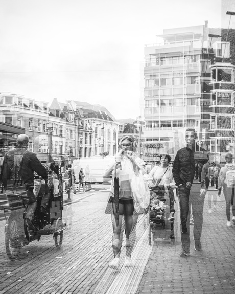 Dubbele belichting/straatfotografie
