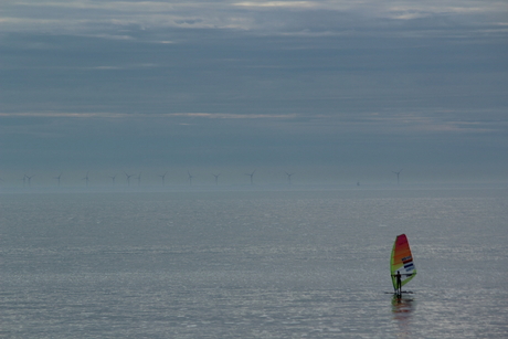 Lonely surfer