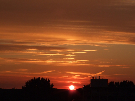 Zonsondergang in Zeist