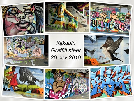 collage Kijkduin graffiti sfeer 20 nov 2019