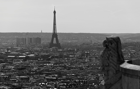Eiffeltoren vanaf de Sacre Coeur