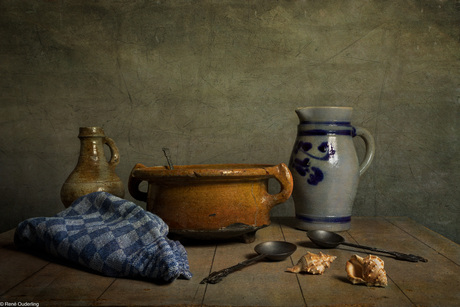 wachtend op het melkmeisje