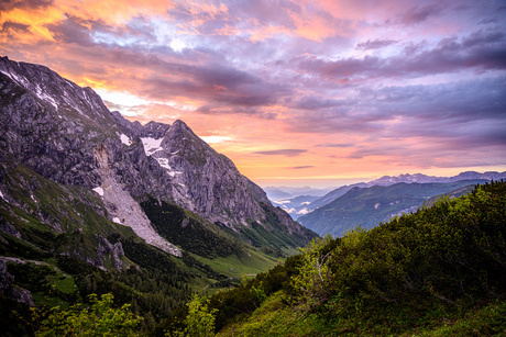 Mountain sunrise