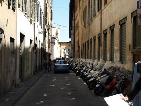 Italiaanse straat in Florence