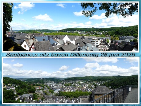 Collage   Sauerland nr12  Dillenburgse uitzichten vanaf de Vesting 26 juni 2025 