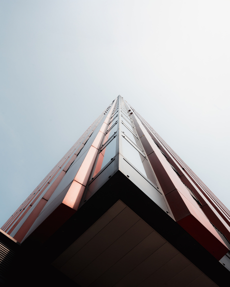 Rotterdamse gebouwen vanuit kikvors perspectief!