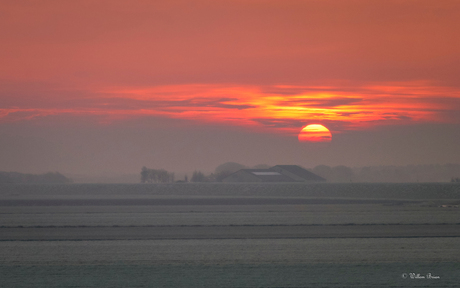 Zonsondergang Januari 2017