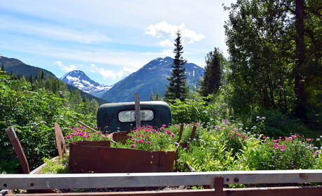 Crow creek mine, Goudzoekers dorp in Alaska