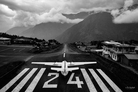Lukla airport in Nepal